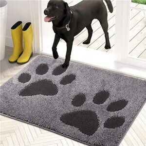 19.5" x 31.5", Non-Skid/Slip Machine Washable Entryway Rug, Dog Door Mat